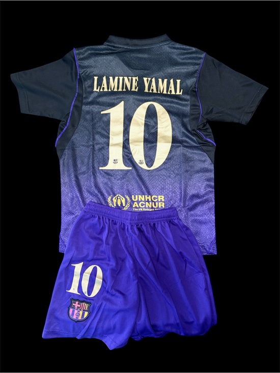 Generic Other - Kids Lamine Yamal #10 Purple Soccer Jersey & Shorts World Cup 2026